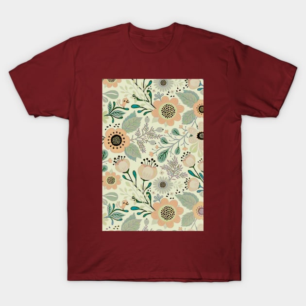 Autumn Vintage Illustration T-Shirt by giantplayful